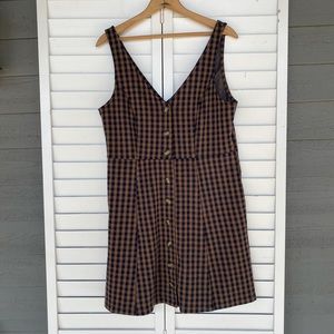 American eagle plaid mini dress size large